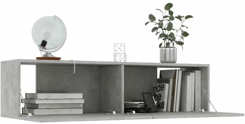 TV staliukas Televizoriaus spintelė, betono, 120x30x30cm, apdirbta mediena