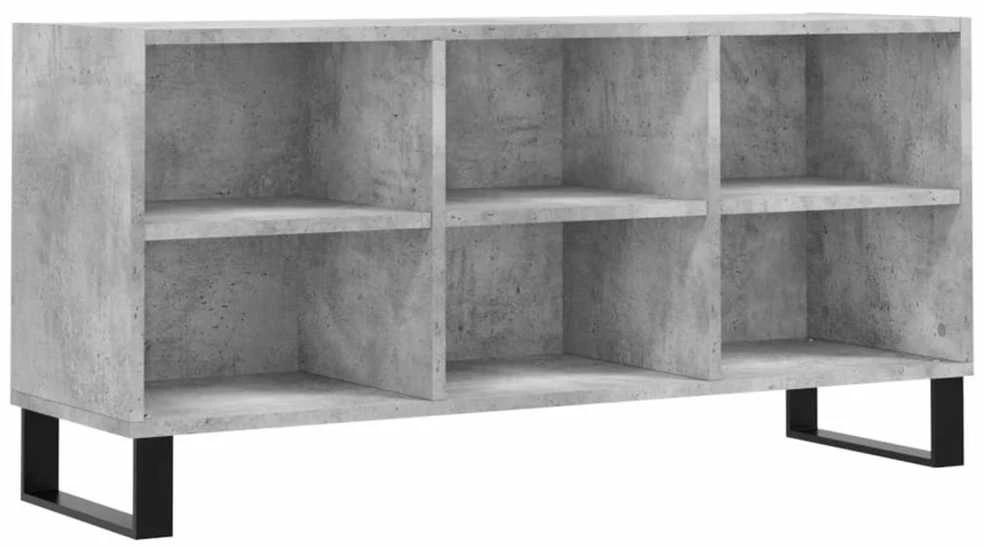 TV staliukas Televizoriaus spintelė, betono pilka, 103,5x30x50cm, mediena