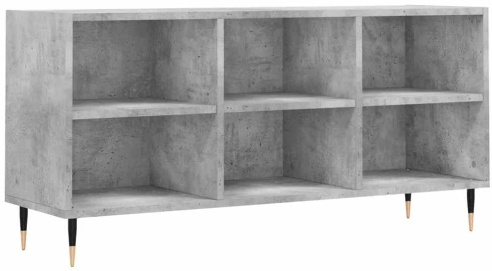 TV staliukas Televizoriaus spintelė, betono pilka, 103,5x30x50cm, mediena