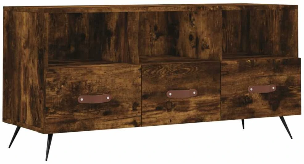 TV staliukas Televizoriaus spintelė, dūminio ąžuolo, 102x36x50cm, mediena