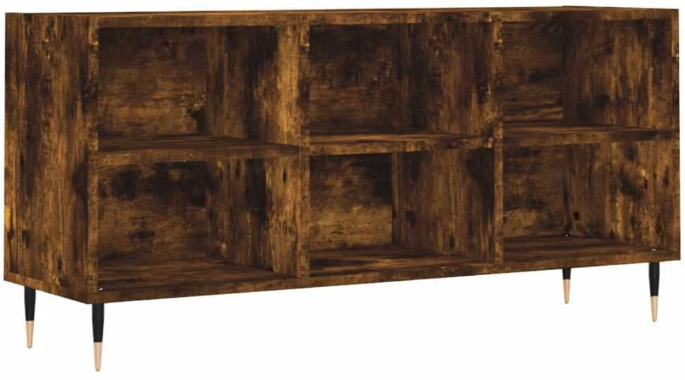 TV staliukas Televizoriaus spintelė, dūminio ąžuolo, 103,5x30x50cm, mediena