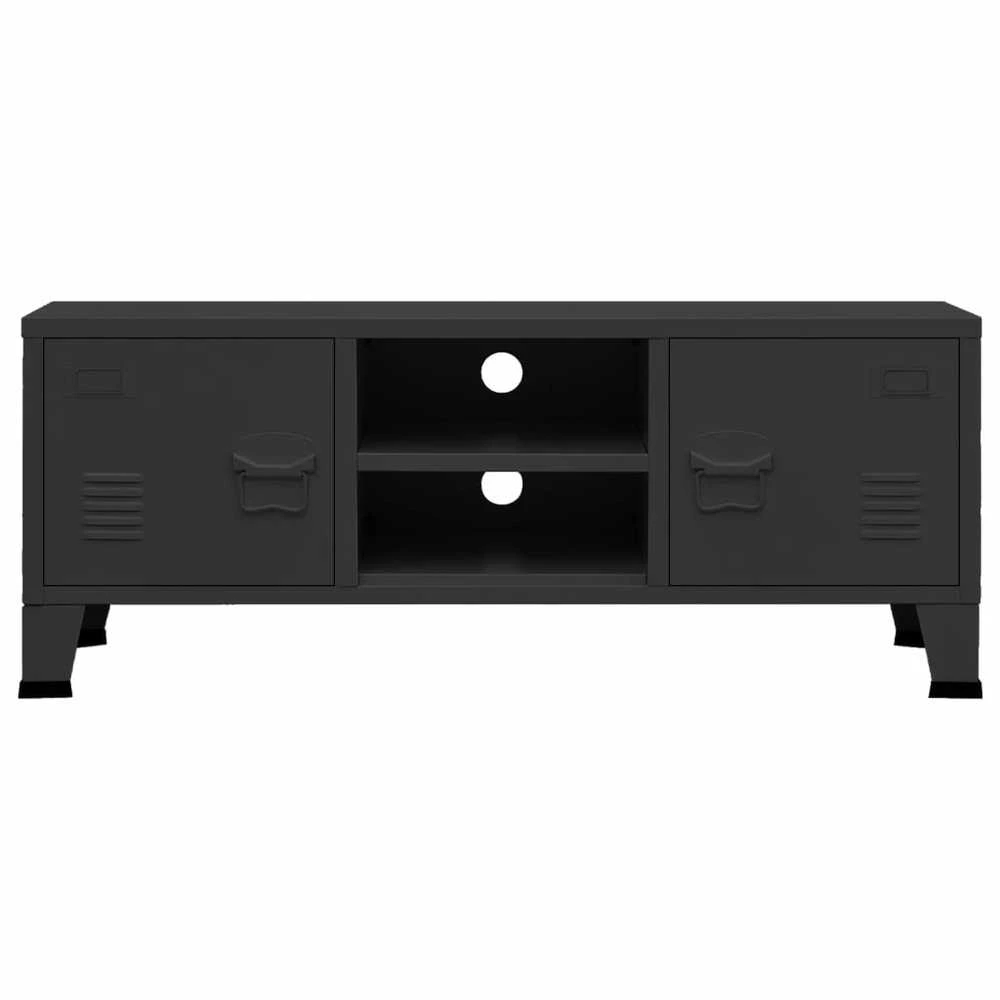 TV staliukas Televizoriaus spintelė, juoda, 105x35x42cm, metalas