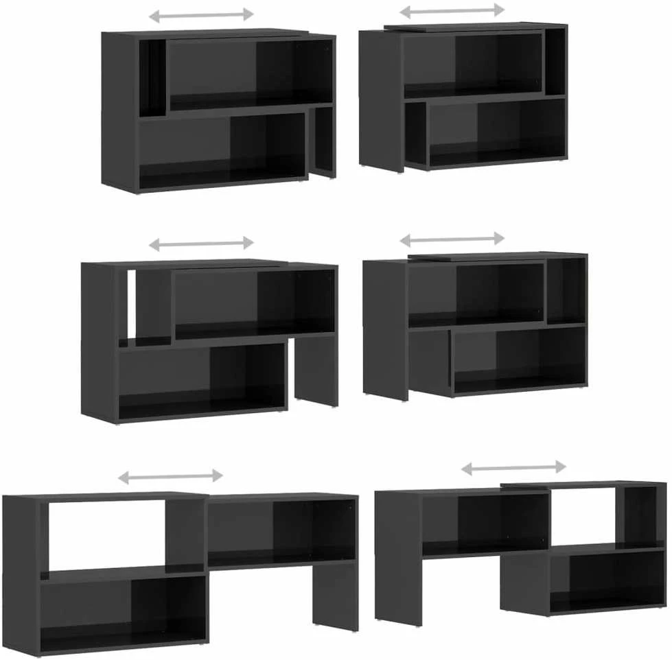 TV staliukas Televizoriaus spintelė, pilka, 149x30x52cm, apdirbta mediena