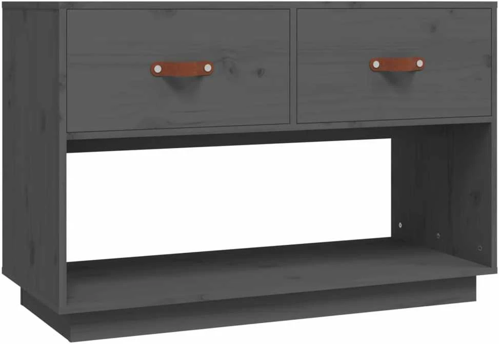 TV staliukas Televizoriaus spintelė, pilka, 90x40x60cm, pušies masyvas