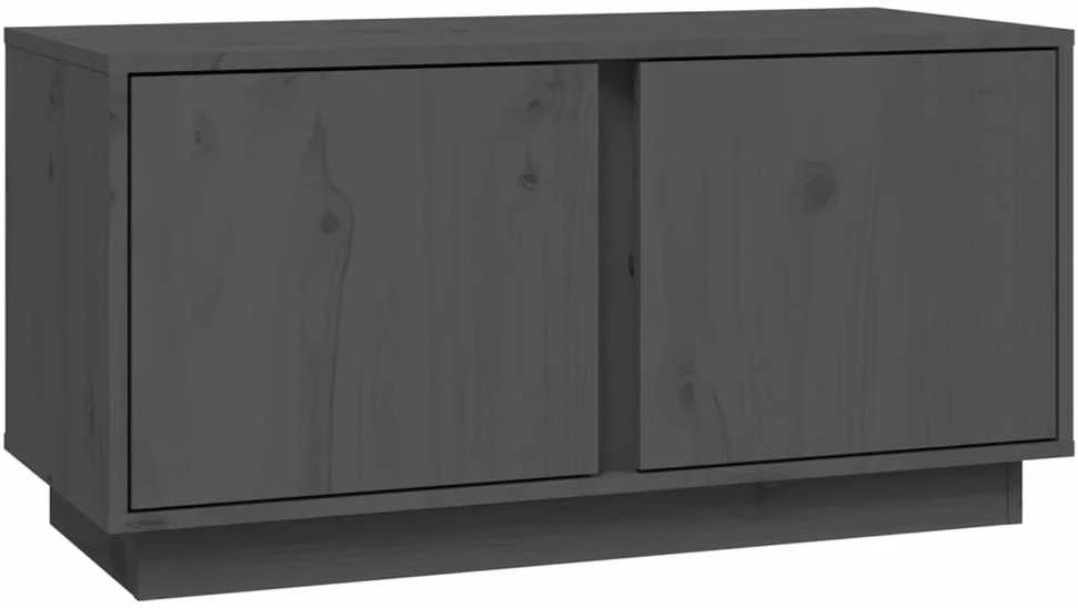 TV staliukas Televizoriaus spintelė, pilka, 80x35x40,5cm, pušies masyvas
