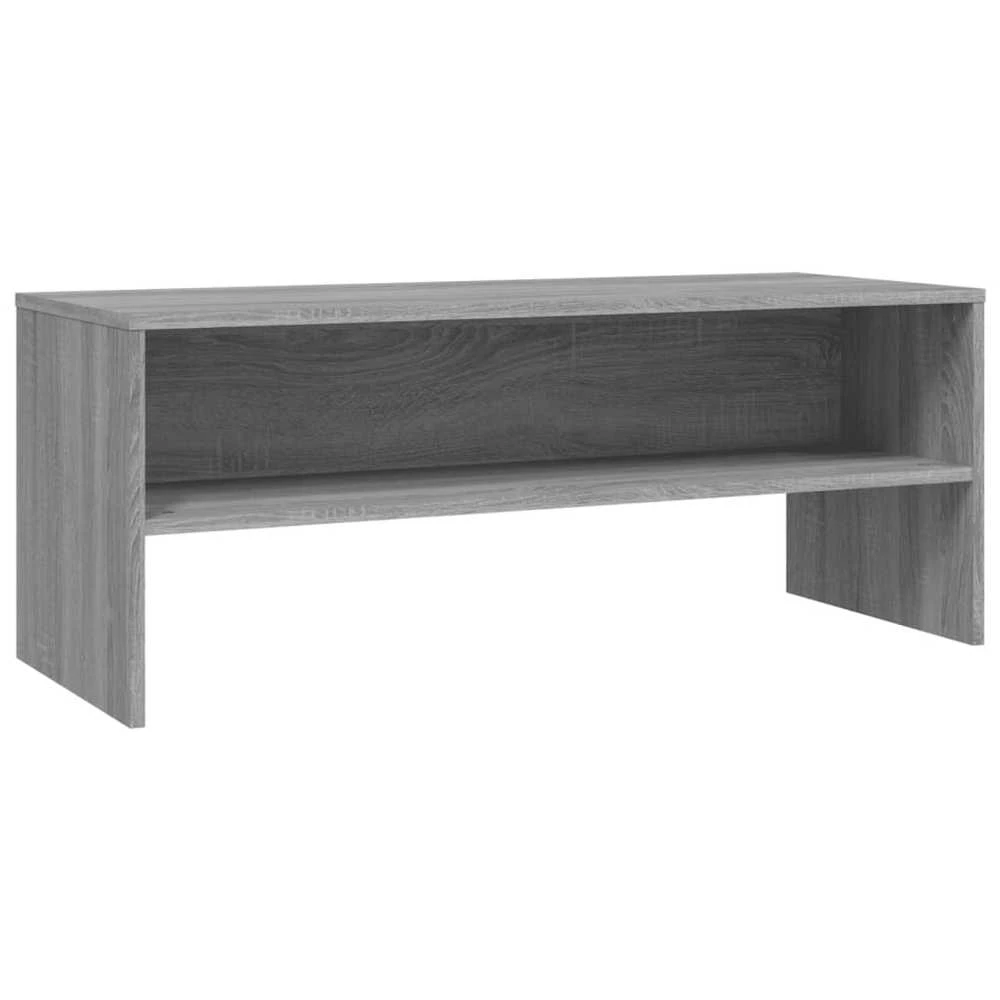 TV staliukas Televizoriaus spintelė, pilka ąžuolo, 100x40x40cm, mediena
