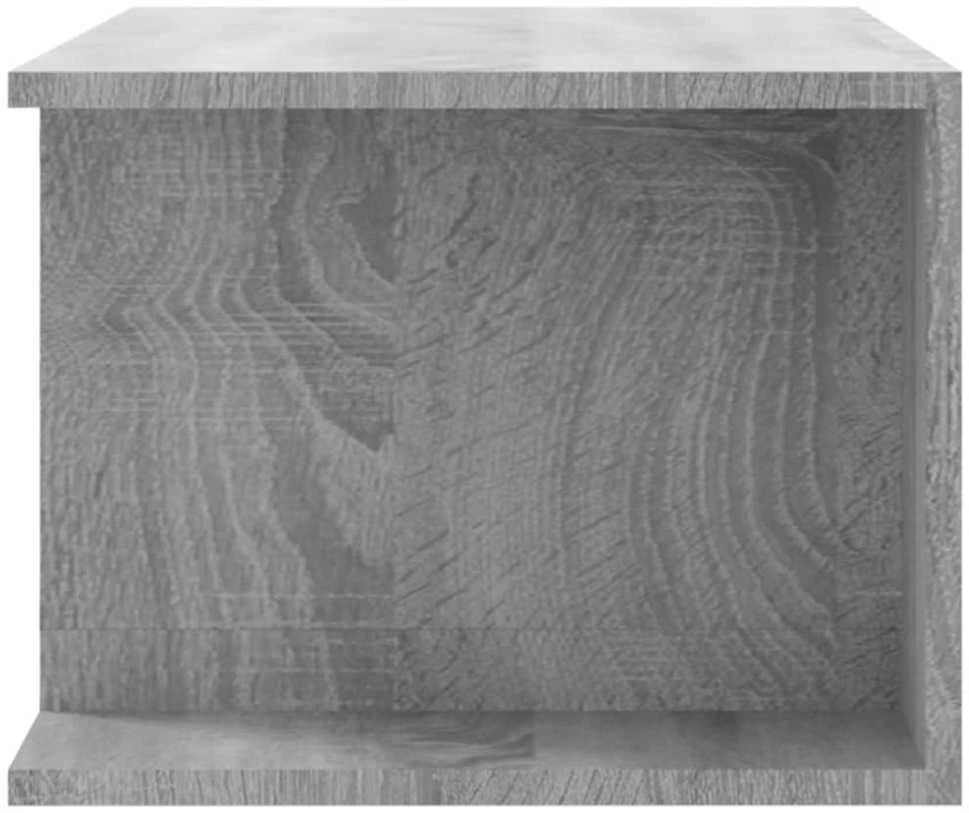 TV staliukas Televizoriaus spintelė su LED, pilka ąžuolo, 90x39x30cm