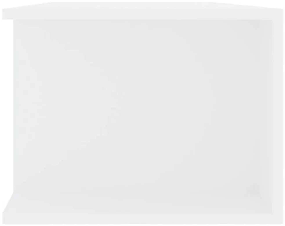 TV staliukas Televizoriaus spintelė su LED apšvietimu, balta, 135x39x30cm