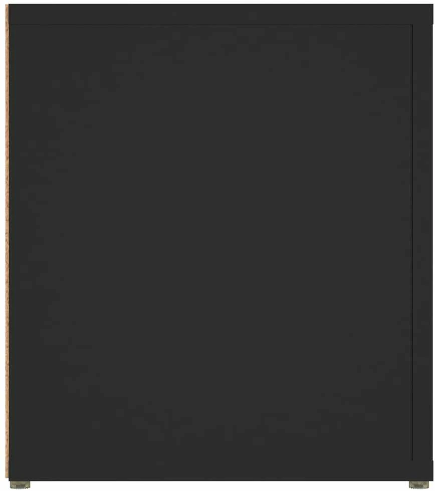TV staliukas Televizoriaus spintelės, 2vnt., juodos, 80x31,5x36cm, mediena