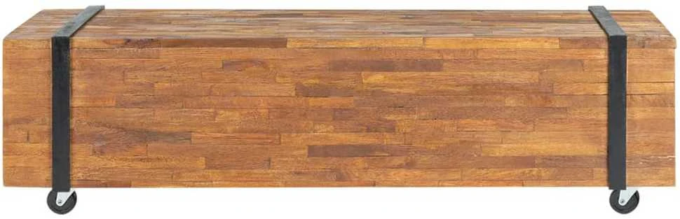 TV staliukas Televizoriaus staliukas, 110x30x32,5cm, tikmedžio masyvas