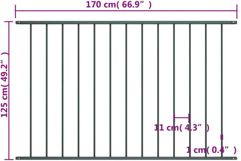 Tvoros plokštė, antracito spalvos, 1,7x1,25m, plienas