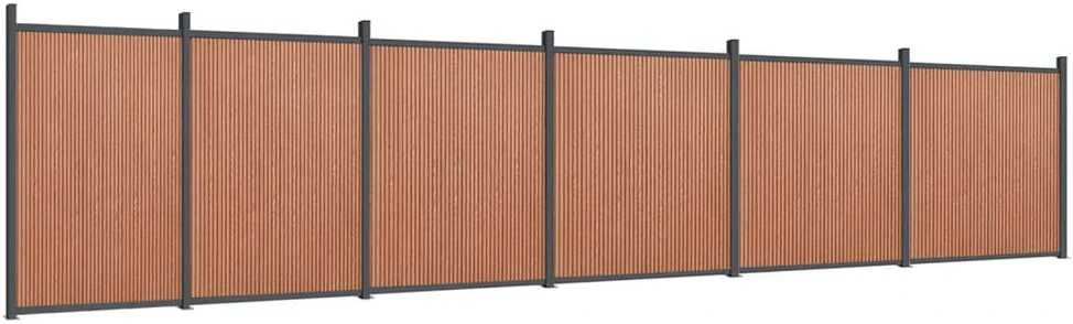 Tvoros segmentas, rudos spalvos, 1045x186cm, WPC