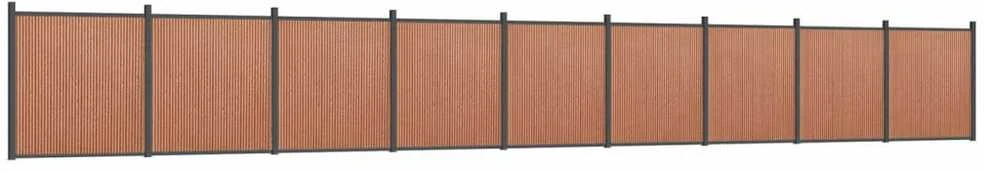 Tvoros segmentas, rudos spalvos, 1564x186cm, WPC