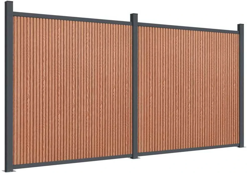 Tvoros segmentas, rudos spalvos, 353x186cm, WPC