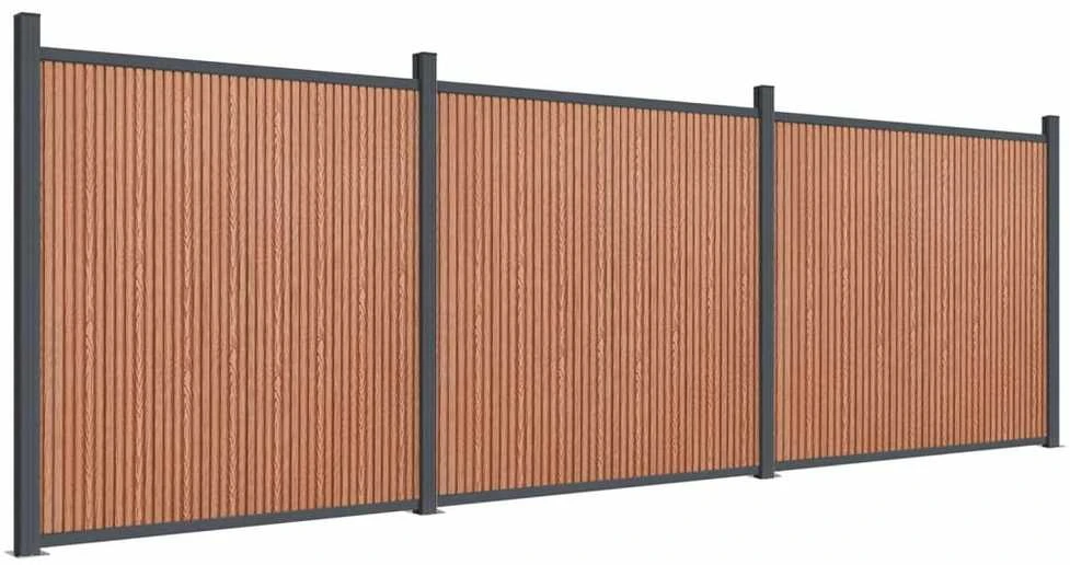 Tvoros segmentas, rudos spalvos, 526x186cm, WPC