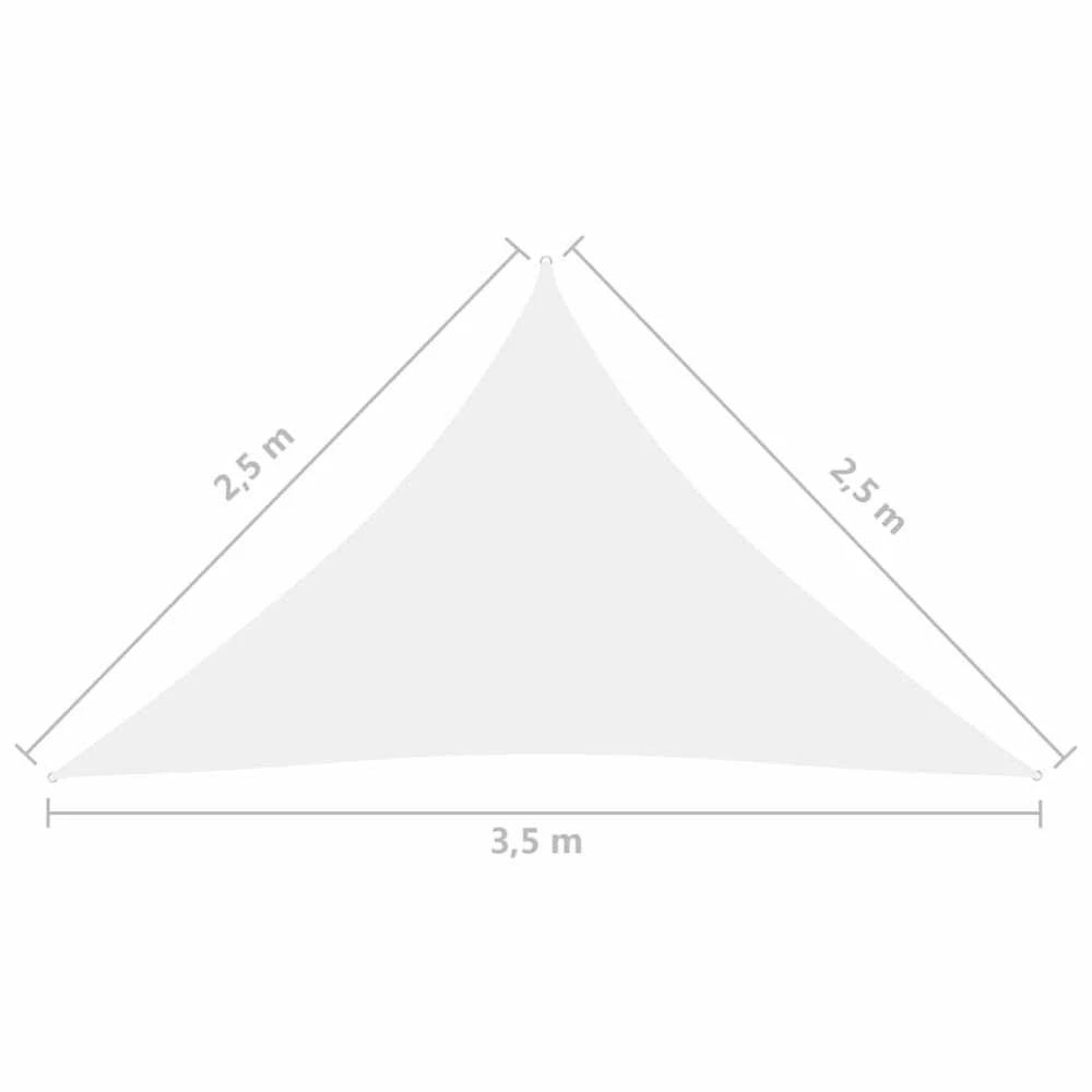 Uždanga nuo saulės, balta, 2,5x2,5x3,5m, oksfordo audinys