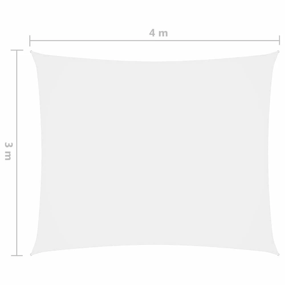 Uždanga nuo saulės, balta, 3x4m, oksfordo audinys, stačiakampė