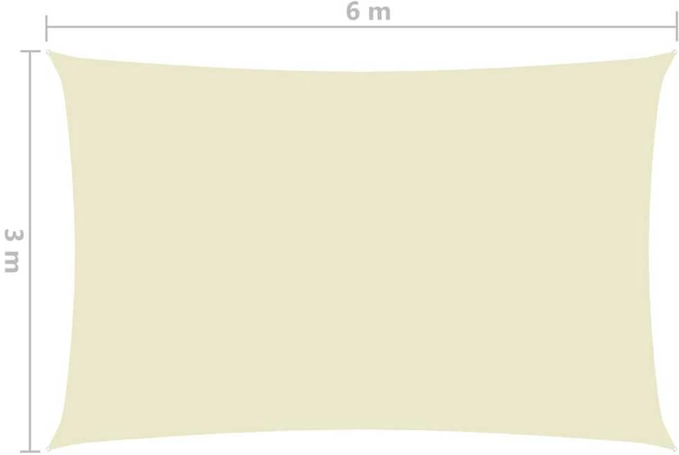 Uždanga nuo saulės, kreminė, 3x6m, oksfordo audinys