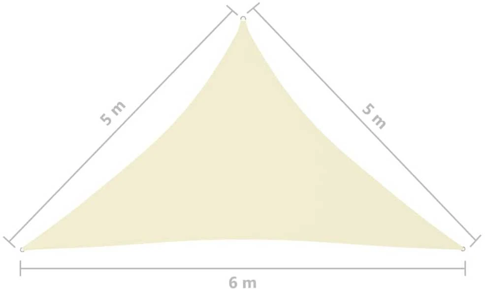 Uždanga nuo saulės, kreminė, 5x5x6m, oksfordo audinys
