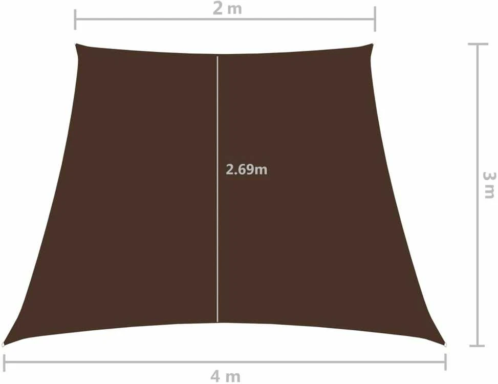 Uždanga nuo saulės, rudos spalvos, 2/4x3m, oksfordo audinys