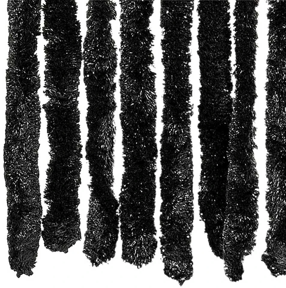 Užuolaida nuo vabzdžių, antracito sp., 100x220cm, šenilis