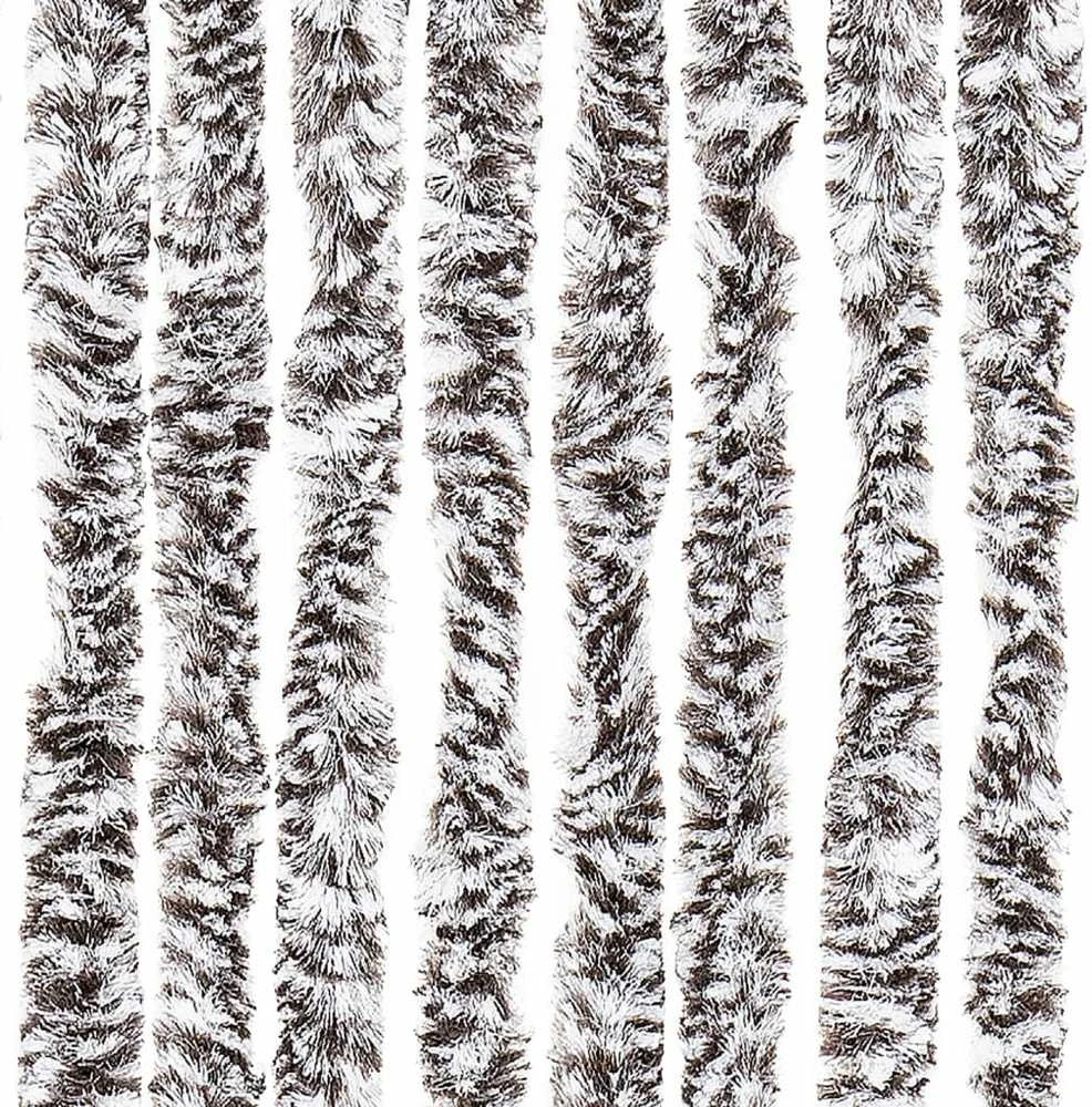 Užuolaida nuo vabzdžių, ruda ir smėlio, 90x200cm, šenilis