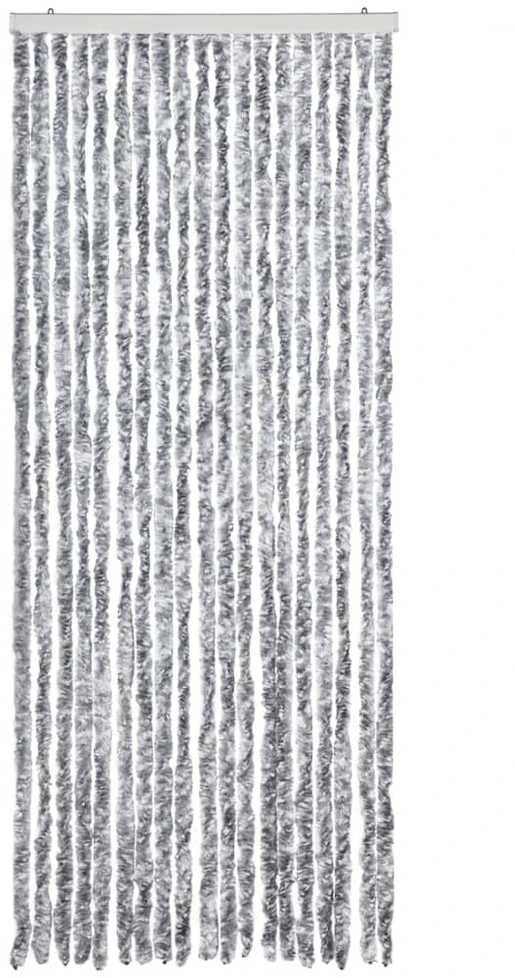 Užuolaida nuo vabzdžių, sidabrinės spalvos, 56x200cm, šenilis