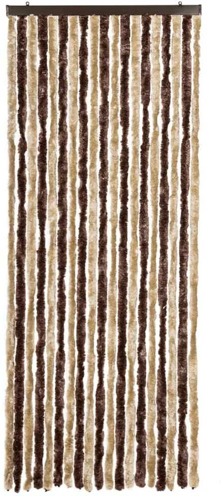 Užuolaida nuo vabzdžių, smėl. ir švies. rud., 56x185 cm šenilis