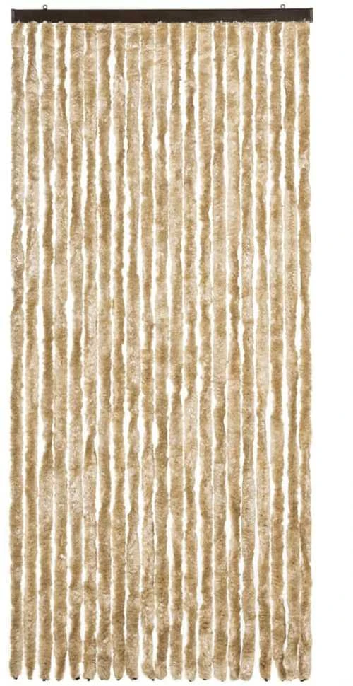 Užuolaida nuo vabzdžių, smėlio spalvos, 90x200cm, šenilis