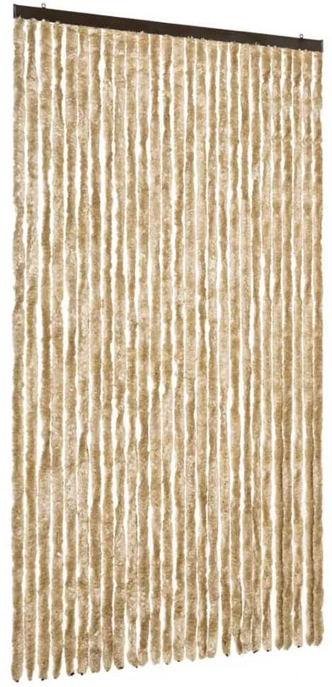 Užuolaida nuo vabzdžių, smėlio spalvos, 118x220cm, šenilis