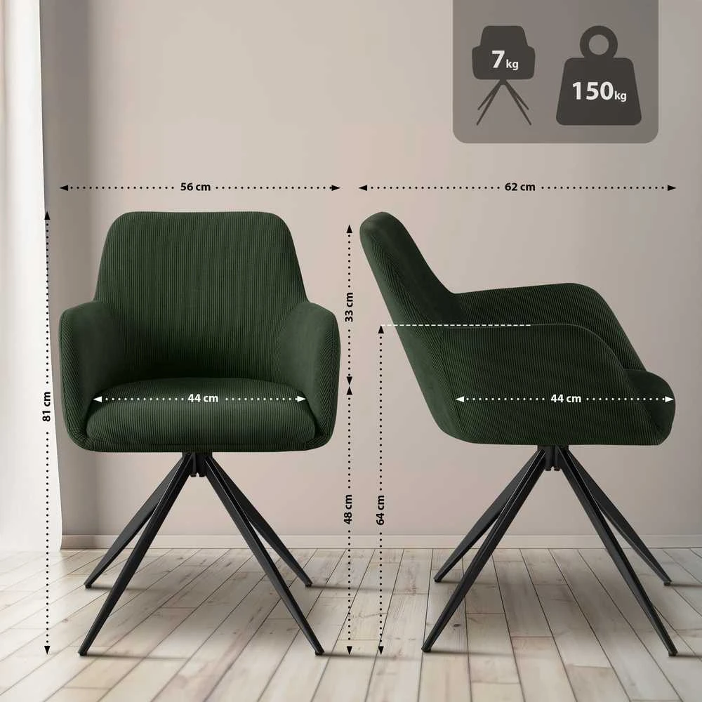 Mville Valgomojo kėdė Olema Cord