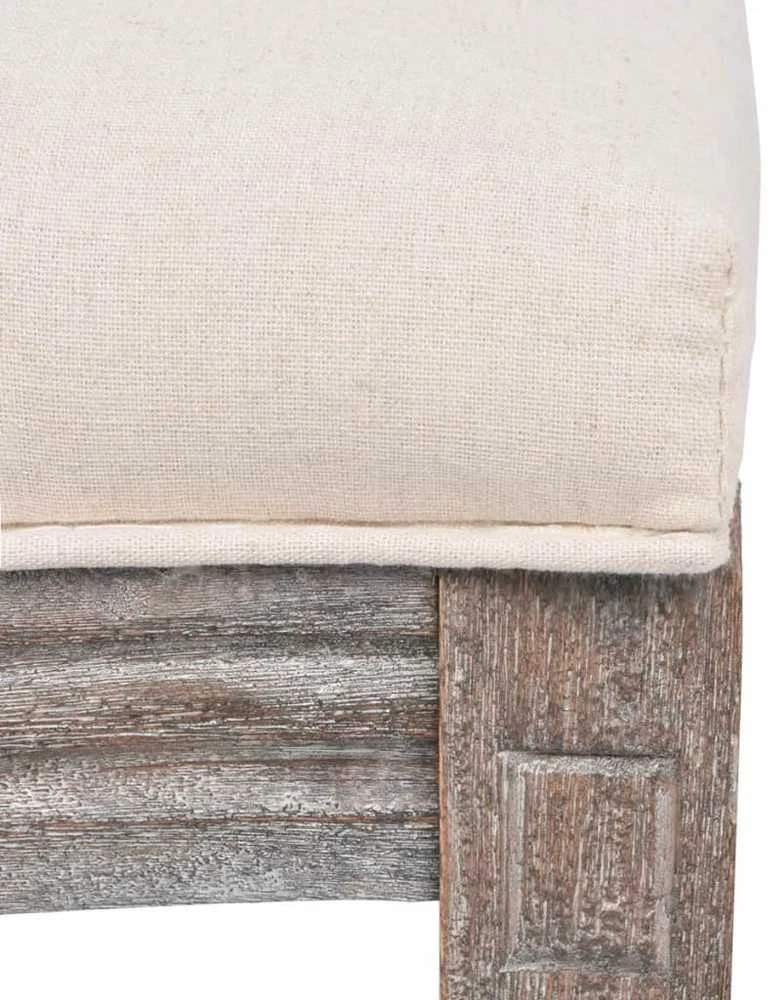 Valgomojo kėdės, 4vnt., kreminės spalvos, audinys