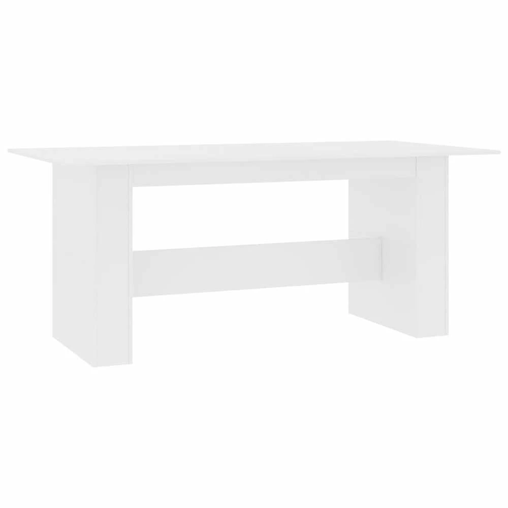 Valgomojo stalas, baltas, 180x90x76cm, apdirbta mediena