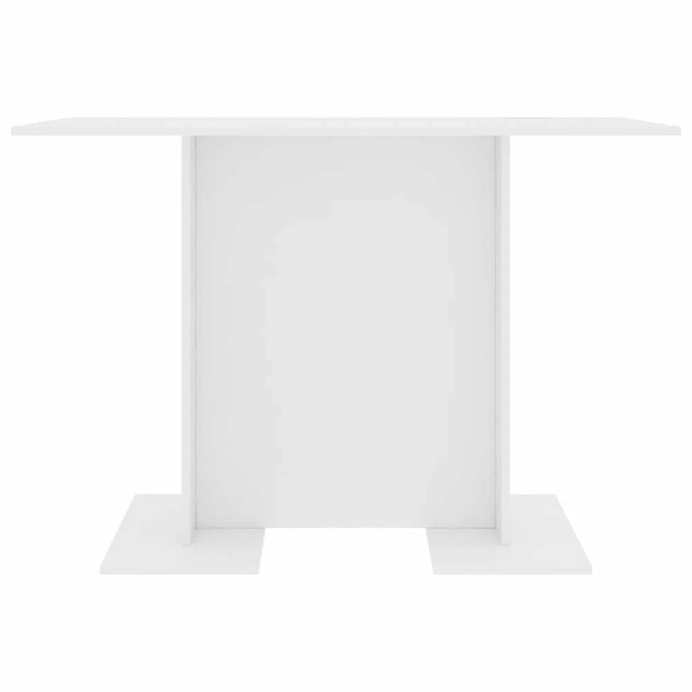 Valgomojo stalas, baltos spalvos, 110x60x75cm, apdirbta mediena