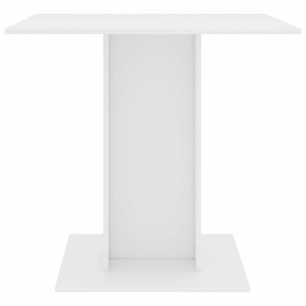 Valgomojo stalas, baltos spalvos, 80x80x75 cm, apdirbta mediena