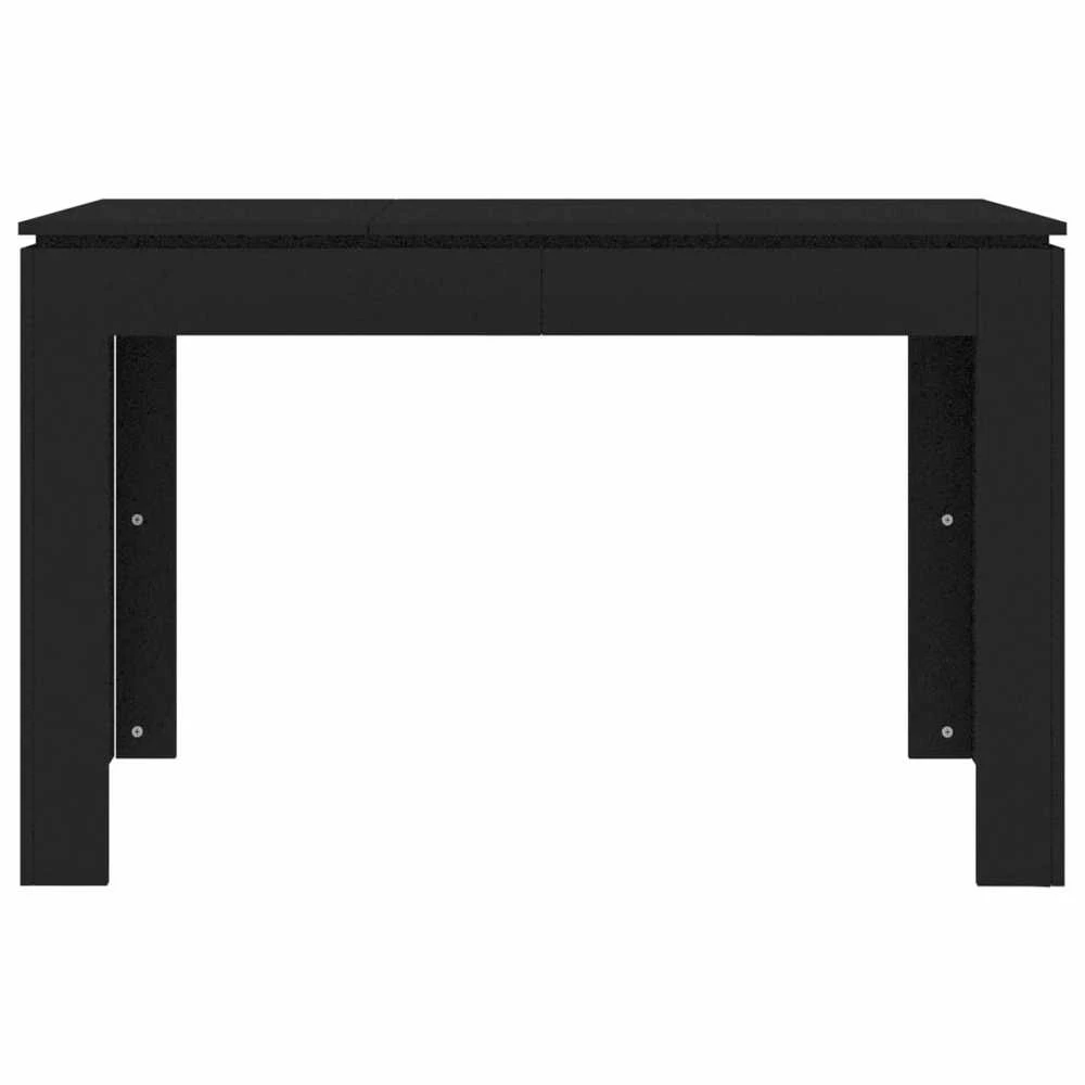 Valgomojo stalas, juodos spalvos, 120x60x76cm, apdirbta mediena