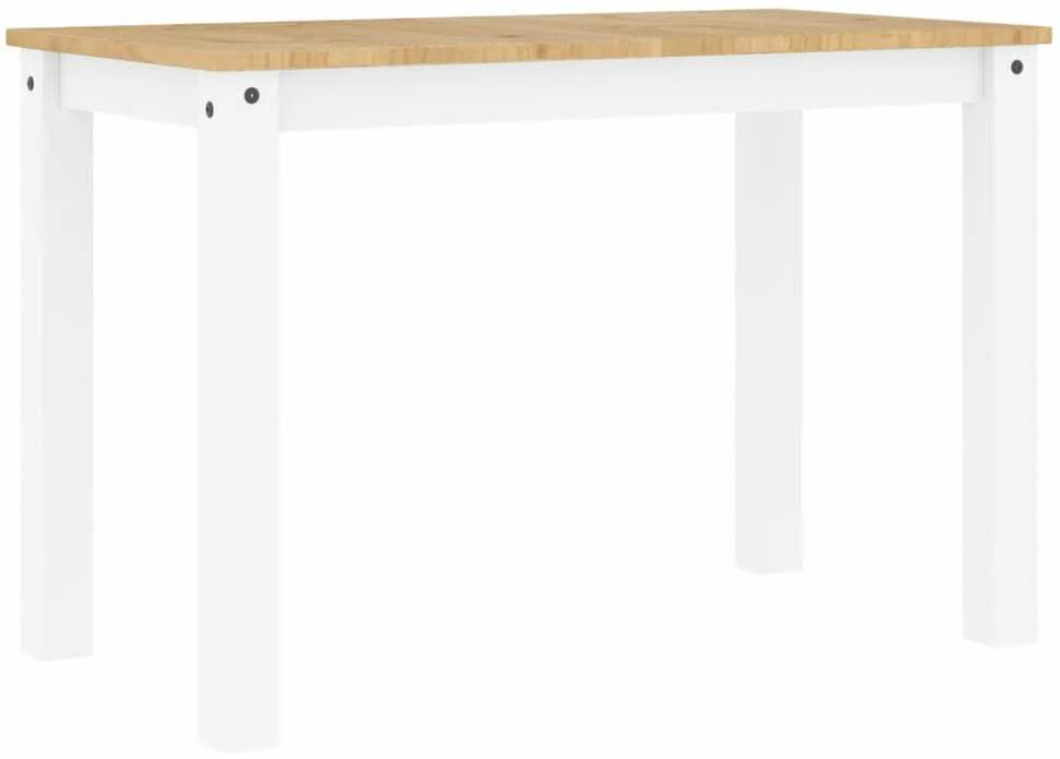 Valgomojo stalas Panama, baltas, 117x60x75cm, pušies masyvas