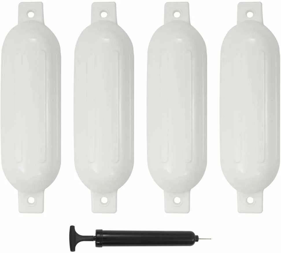 Valties bortų apsaugos, 4vnt., baltos spalvos, 51x14cm, PVC