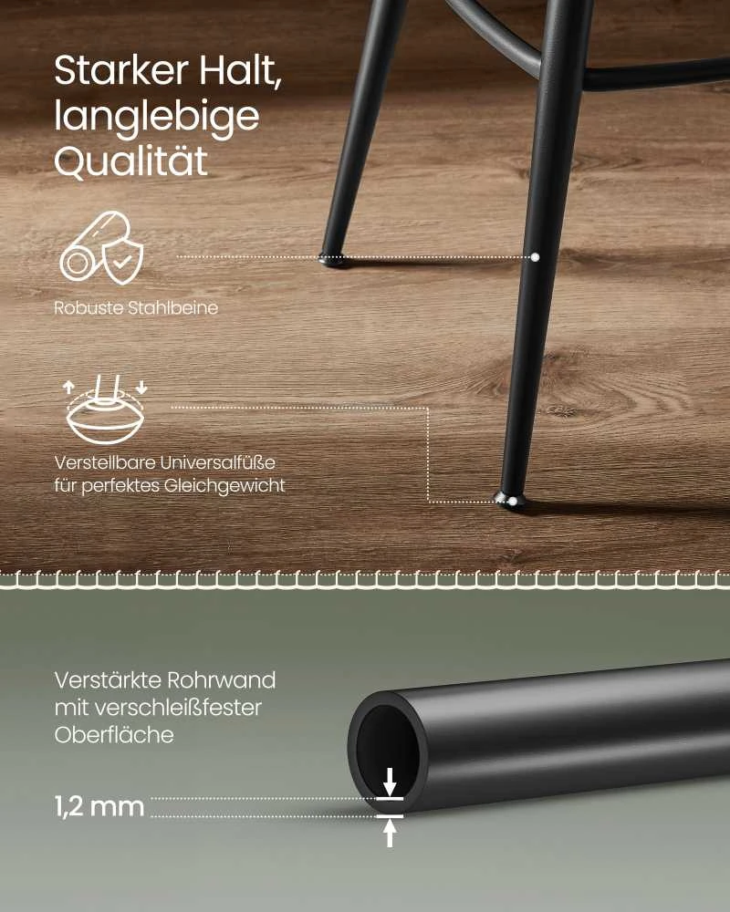 Songmics Vasagle EKHO kolekcija - 2 baro kėdės su atlošu