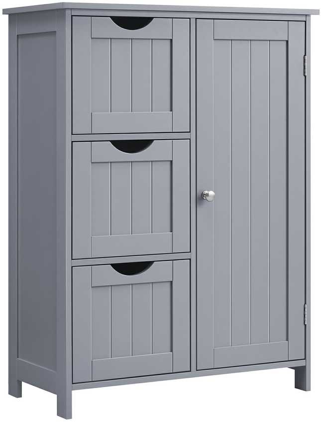 Vasagle Badezimmerschrank mit 3 Schubladen und Schranktür