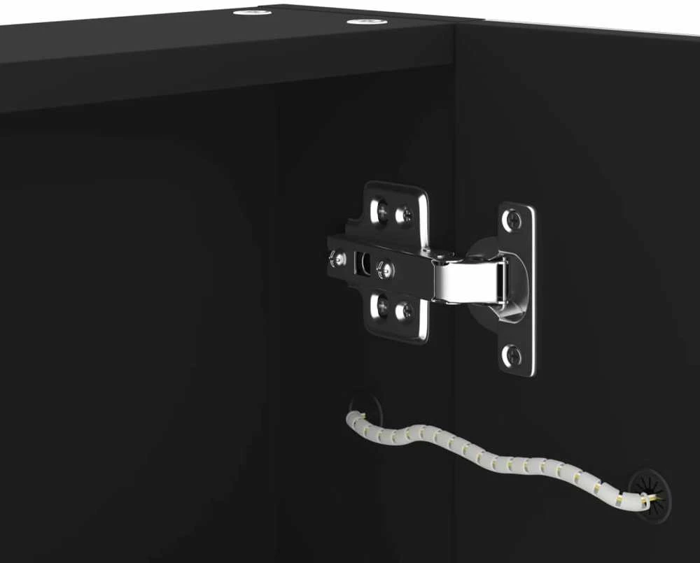 Veidrodinė vonios spintelė su LED apšvietimu, 50x13x70cm