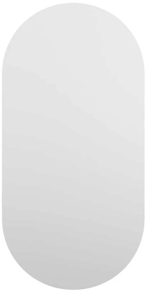 Veidrodis su LED lemputėmis, 40x20cm, stiklas, ovalo formos