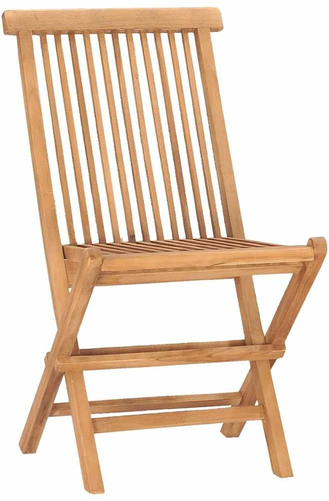 Lauko baldų komplektas VidaXL Sulankstomas lauko valgomojo komplektas, 5 dalių, tikmedis