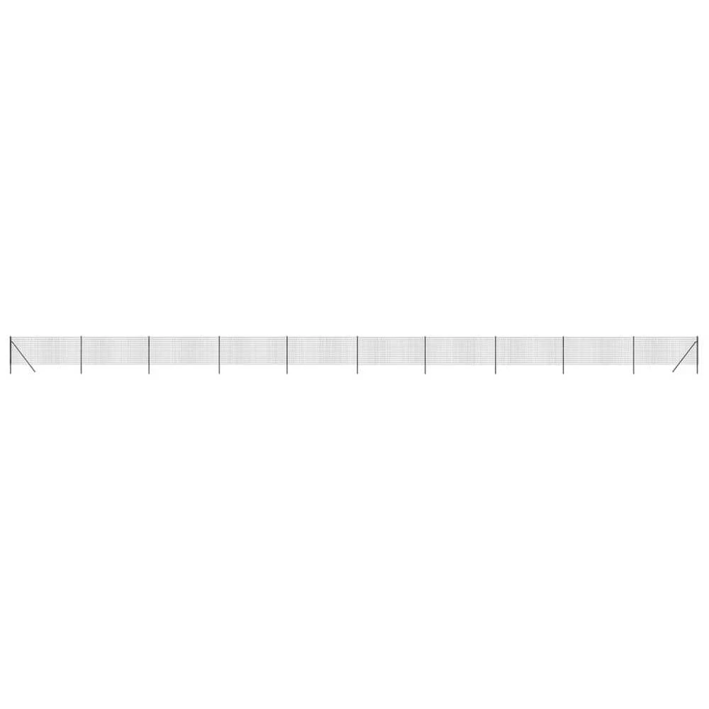 Vielinė tinklinė tvora, antracito, 1x25m, galvanizuotas plienas