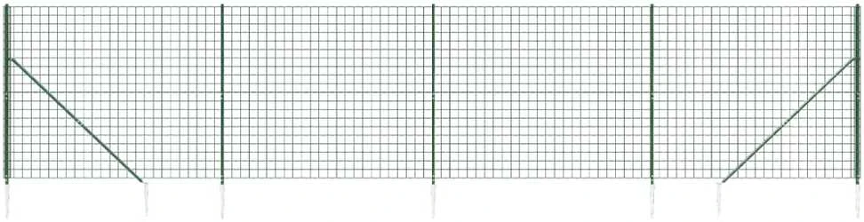 Vielinė tinklinė tvora su smaigais, žalios spalvos, 1,8x10m