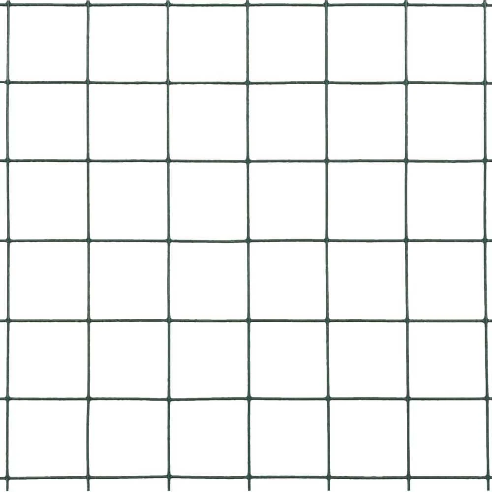 Vielos tinklas su PVC danga, žalias, 10x0,5m