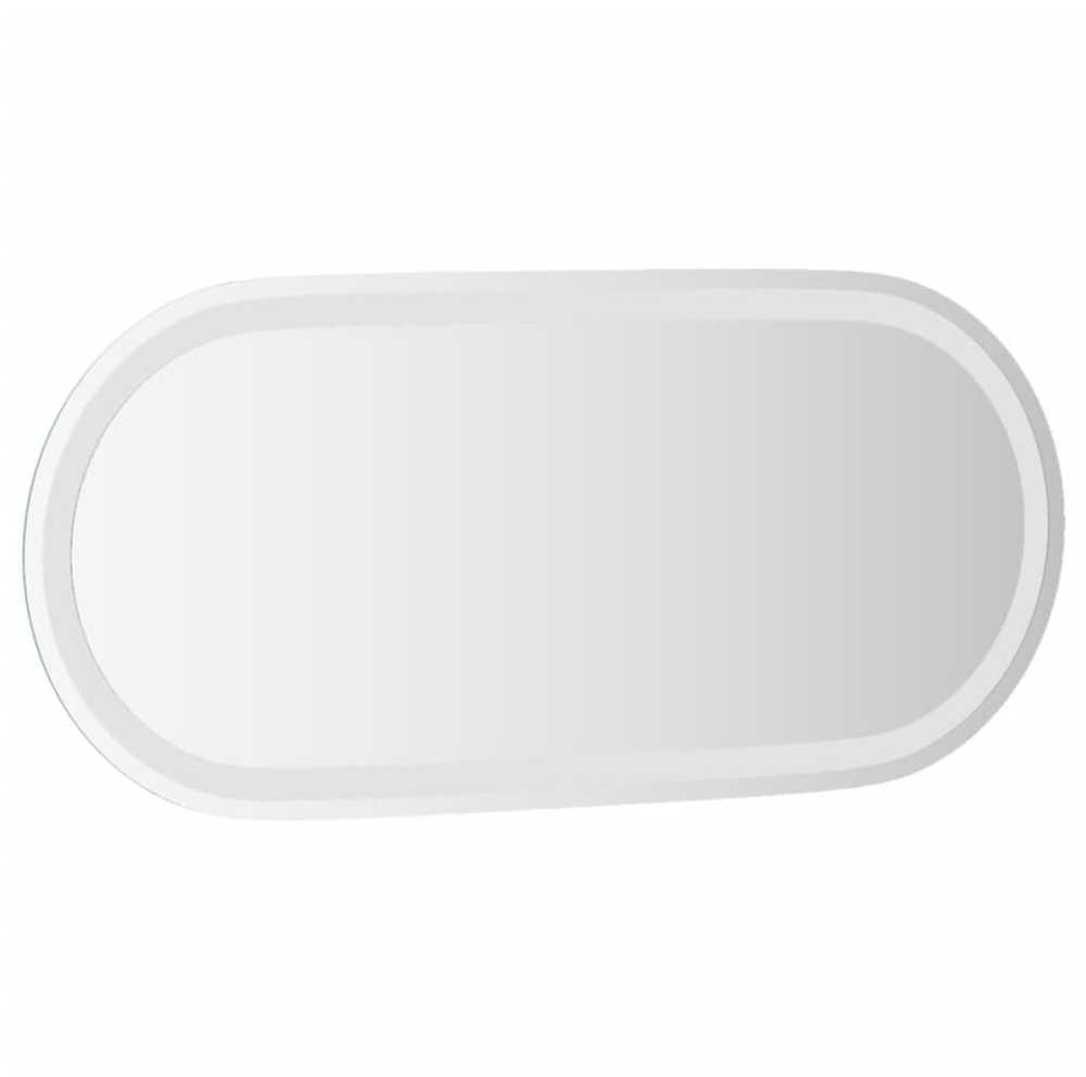 Vonios kambario LED veidrodis, 80x35cm, ovalus