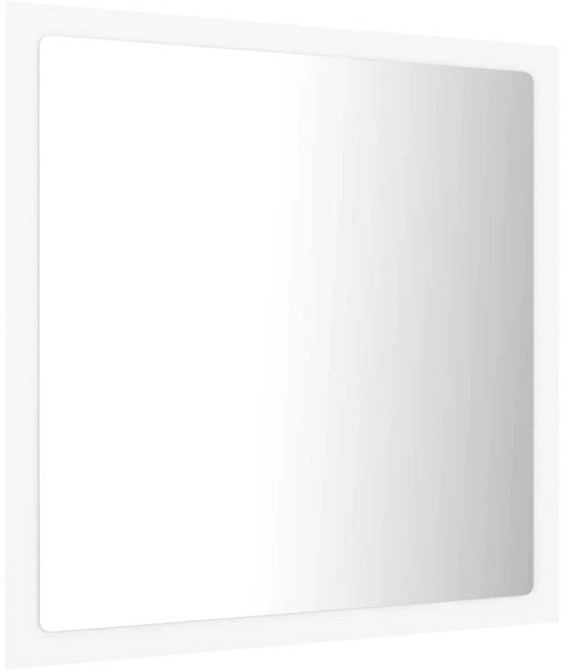 Vonios kambario LED veidrodis, baltas, 40x8,5x37cm, akrilas