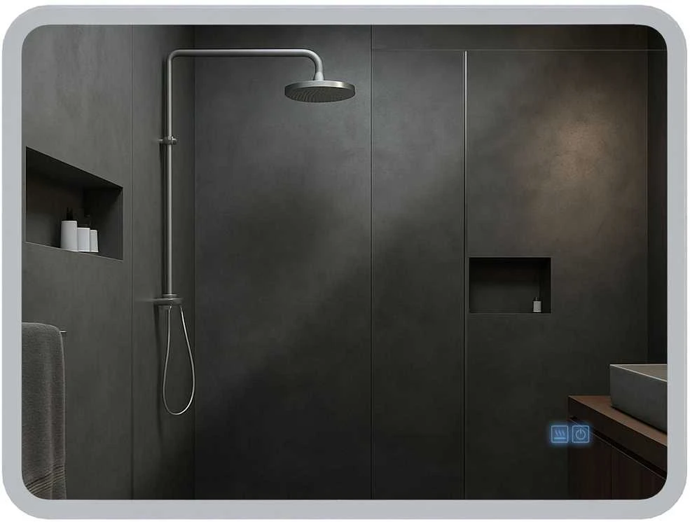Vonios veidrodis Jericho 60x80 su „Bluetooth“
