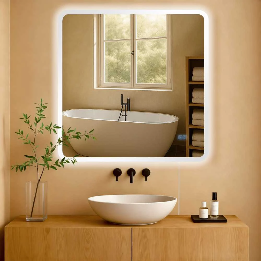 Vonios veidrodis Jericho 80x80 be Bluetooth
